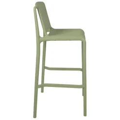 Chaise de bar d'extérieur kaki h100cm - Lumi