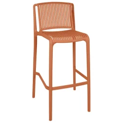 Chaise de bar d'extérieur terracotta h100cm - Lumi
