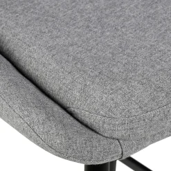 Chaise de bar en tissu gris clair h67cm - Ben