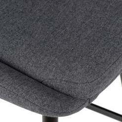 Chaise de bar en tissu gris foncé h67cm - Ben