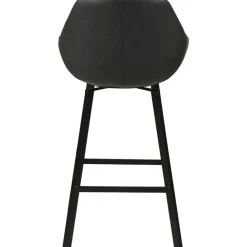 Chaise de bar pivotante noir veilli h75cm - Moss