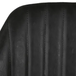 Chaise de bar pivotante noir veilli h75cm - Moss