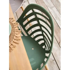 Chaise de jardin en plastique vert - Alameda