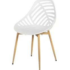 Chaise de jardin en plastique blanc - Alameda