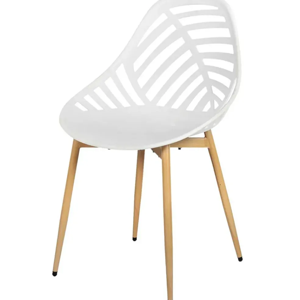 Chaise de jardin en plastique blanc - Alameda