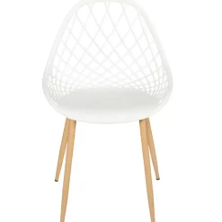 Chaise de jardin en plastique blanc - Malaga