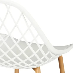 Chaise de jardin en plastique blanc - Malaga