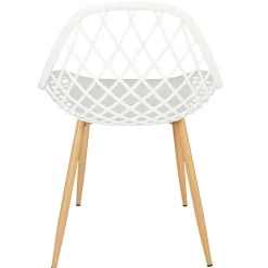 Chaise de jardin en plastique blanc - Malaga