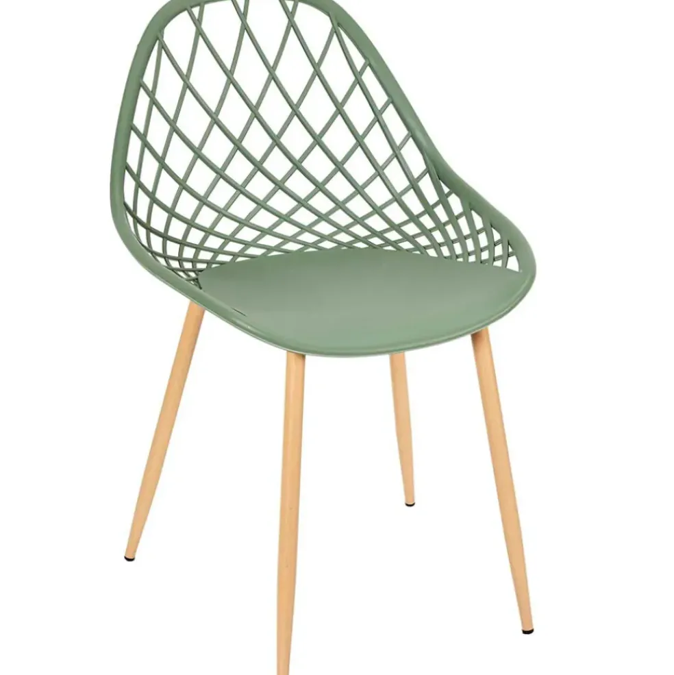 Chaise de jardin en plastique vert - Malaga