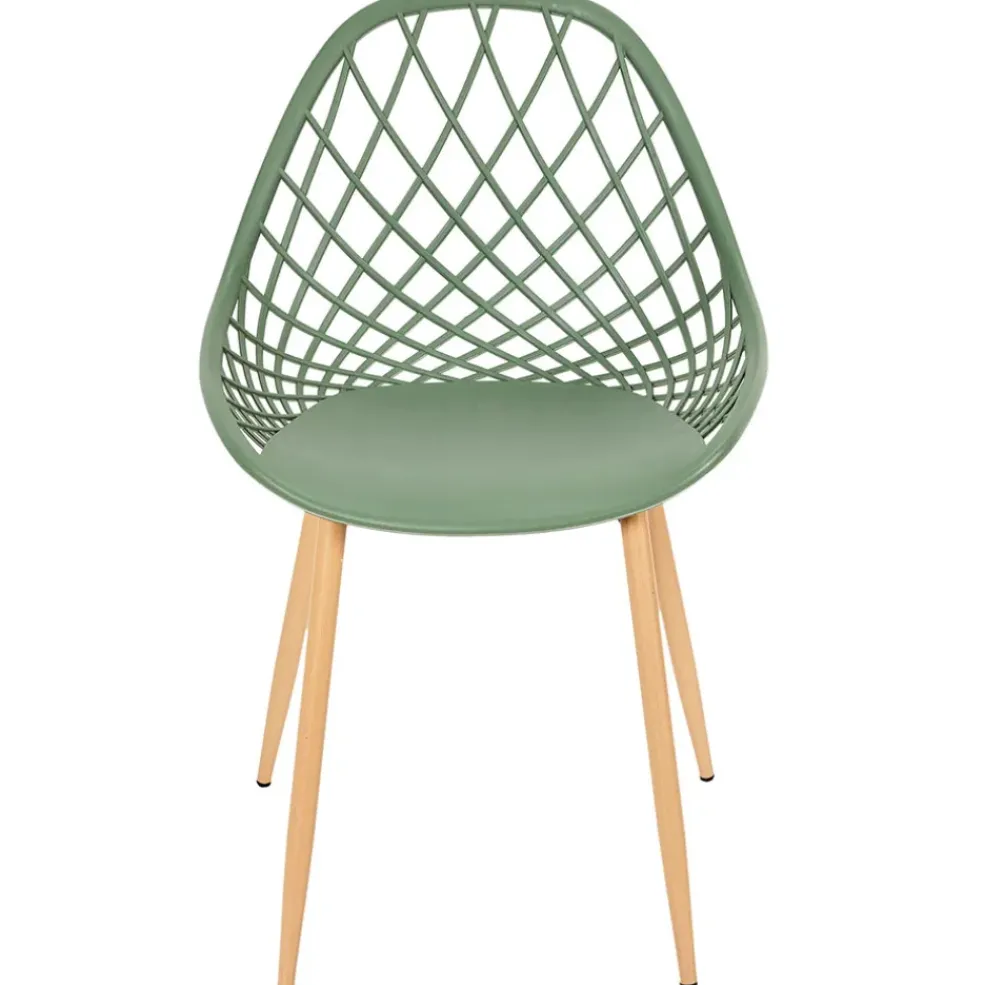 Chaise de jardin en plastique vert - Malaga