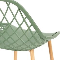 Chaise de jardin en plastique vert - Malaga