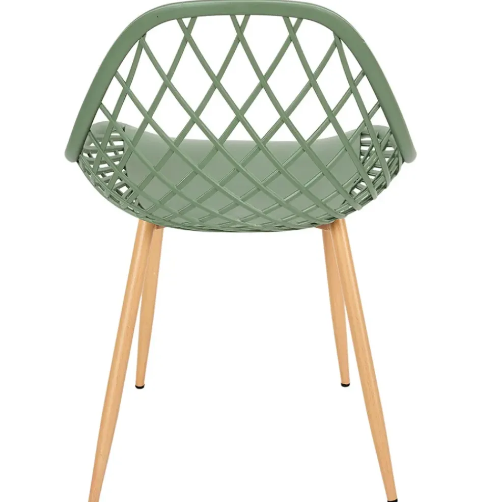 Chaise de jardin en plastique vert - Malaga