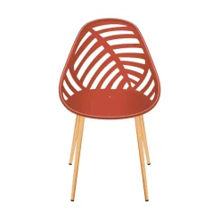Chaise de jardin en plastique terracotta - Alameda