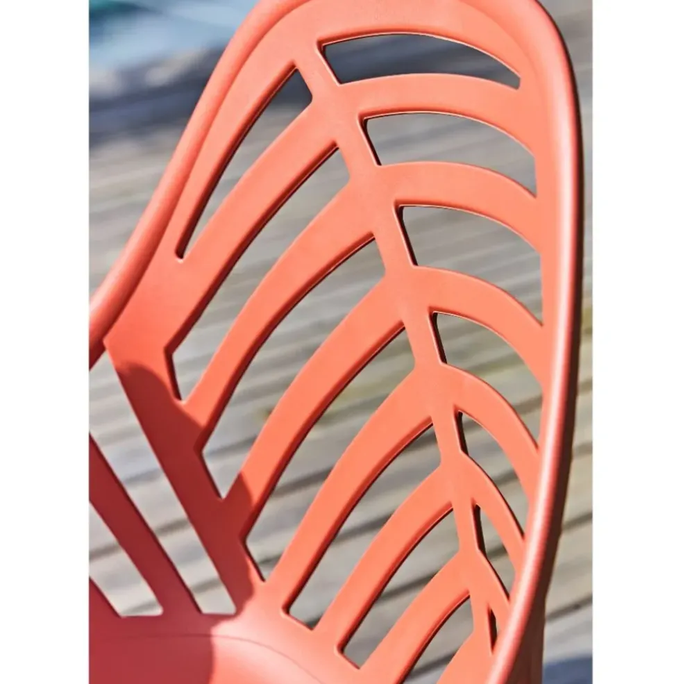 Chaise de jardin en plastique terracotta - Alameda