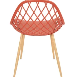 Chaise de jardin en plastique terracotta - Malaga