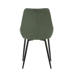 Chaise de salle à manger en velours côtelé kaki - Ben