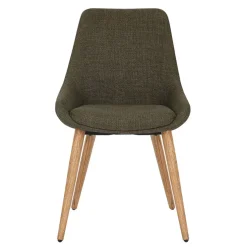 Chaise de salle à manger en tissu kaki - Ben