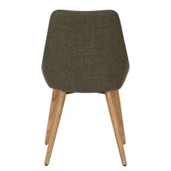 Chaise de salle à manger en tissu kaki - Ben