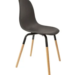 Chaise de salle à manger scandinave noir - Phebee