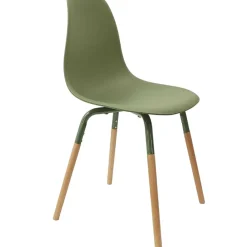 Chaise de salle à manger scandinave vert - Phebee