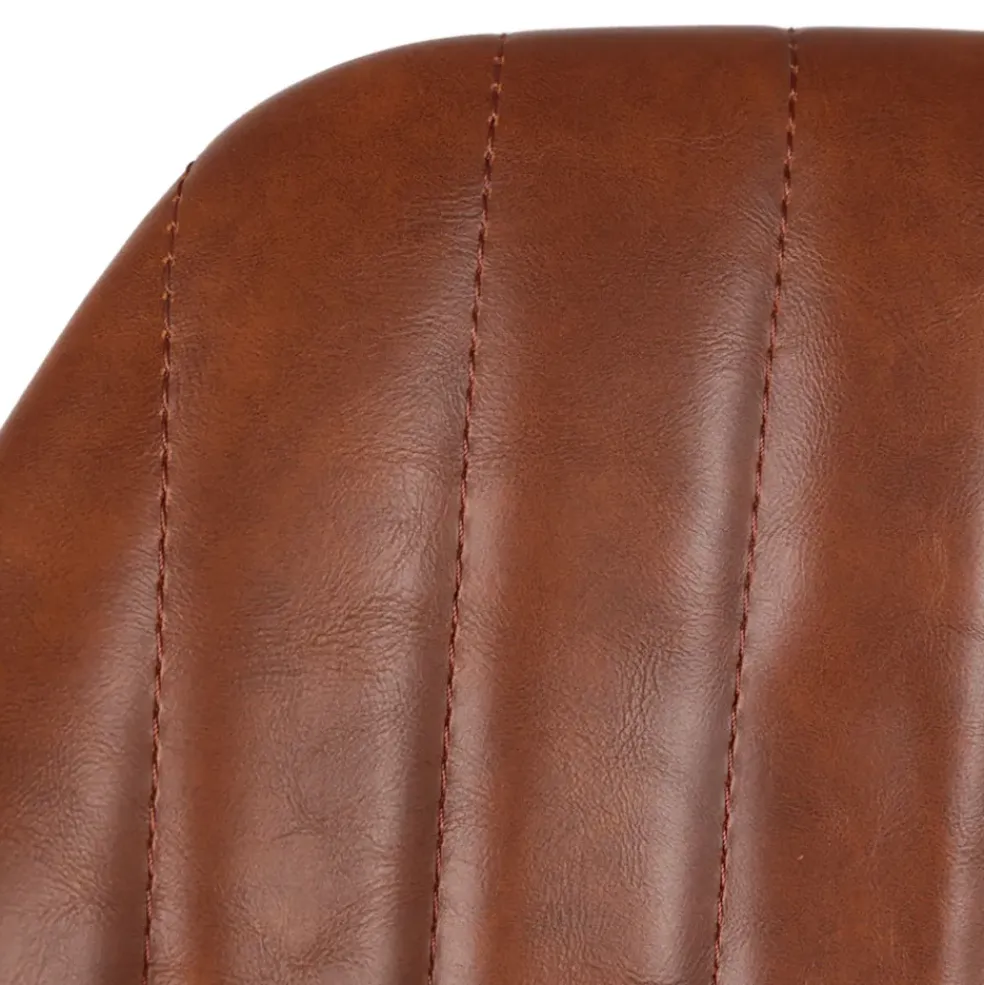 Chaise haute pivotante marron h65cm - Moss