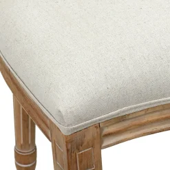 Chaise medaillon en bois d'hévea beige et cannage