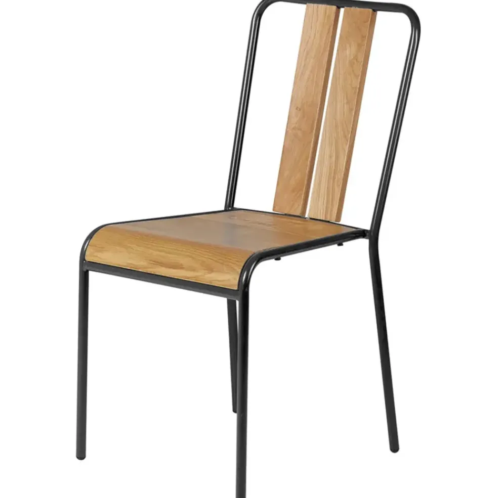 Chaise salle à manger en chêne - Manny