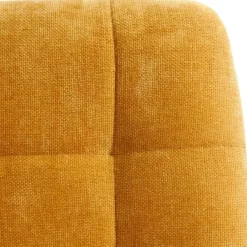 Chaise salle à manger en tissu jaune - Mony