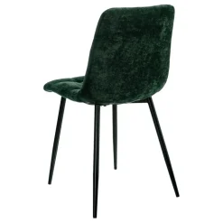 Chaise salle à manger en tissu vert - Mony