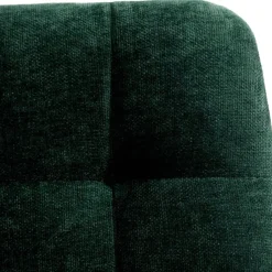 Chaise salle à manger en tissu vert - Mony