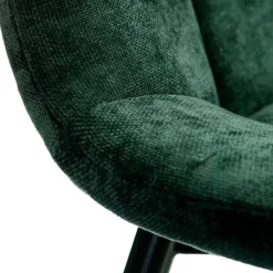 Chaise salle à manger en tissu vert - Mony