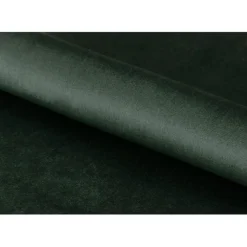 Chaise salle à manger en tissu vert fonce - Demia