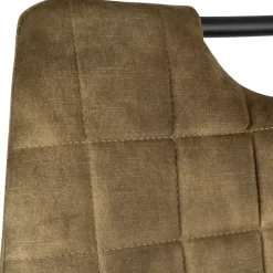 Chaise salle à manger en velours kaki - dana