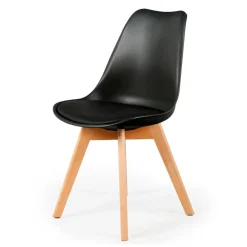 Chaise salle à manger scandinave noir - Samantha