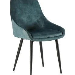 Chaise salle à manger tissu petrole - Stil