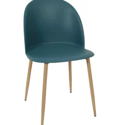Chaise scandinave bergen bleu canard