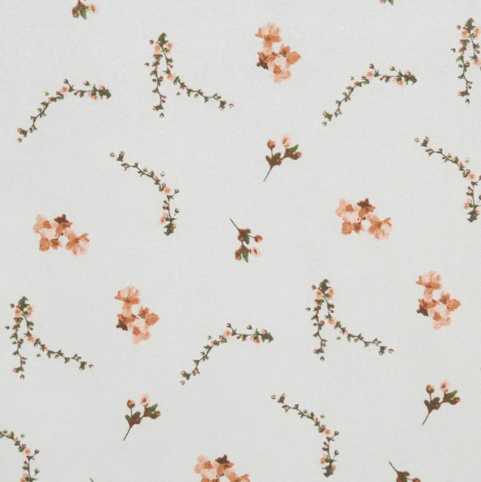 Chemin de table en coton rose et vert 160x50cm - Louise