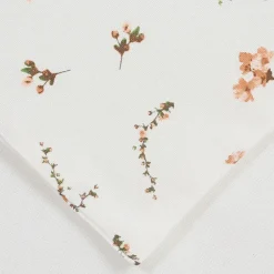 Chemin de table en coton rose et vert 160x50cm - Louise