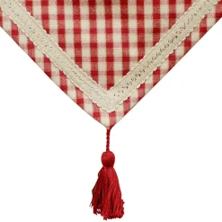 Chemin de table mami-car Rouge en Coton