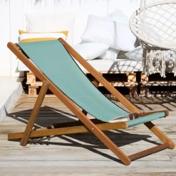 Chilienne en tissu jade 52x118cm - Bimini