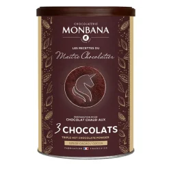 Chocolat en poudre 3 chocolats 175g