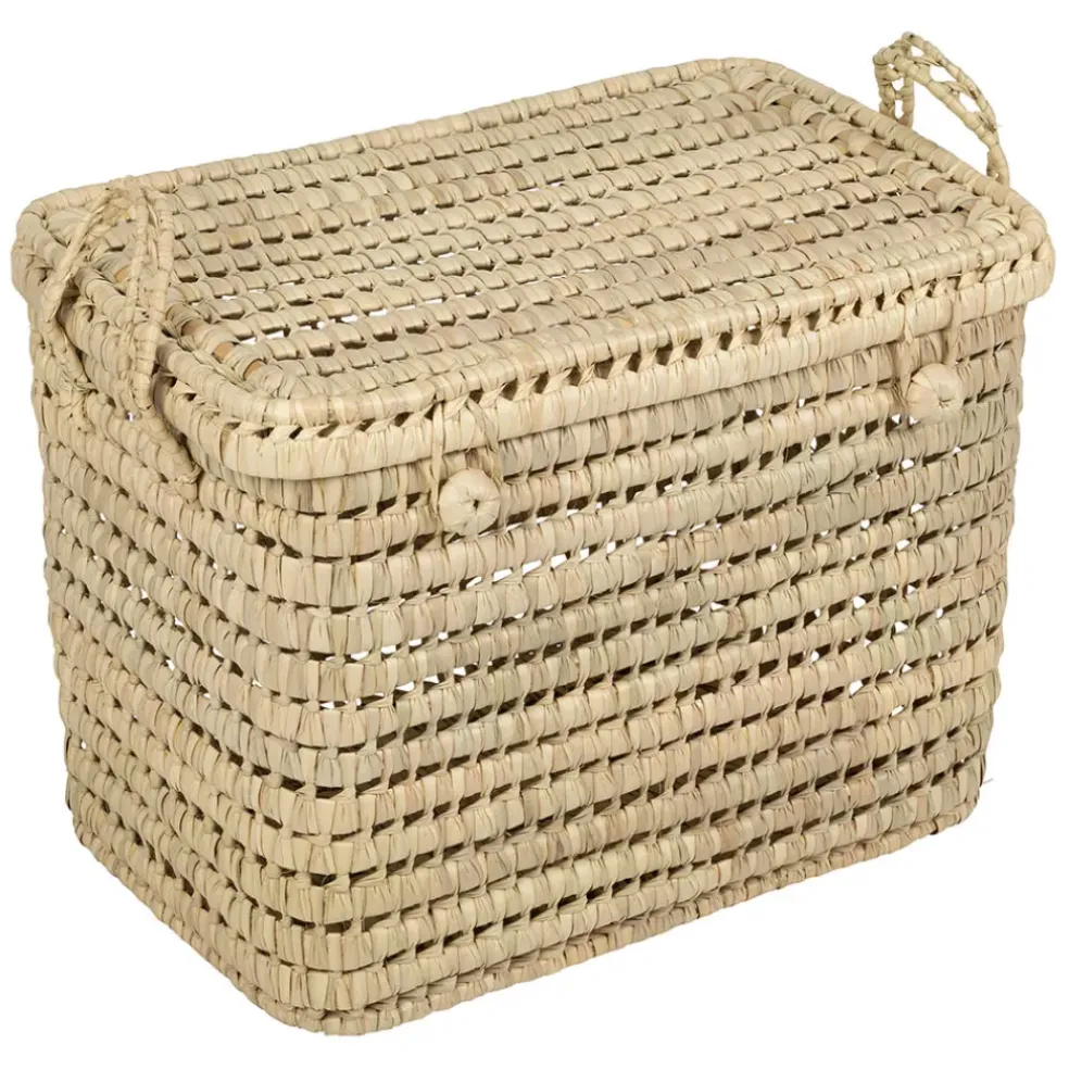 Coffre en feuille de palmier naturel - Beezz
