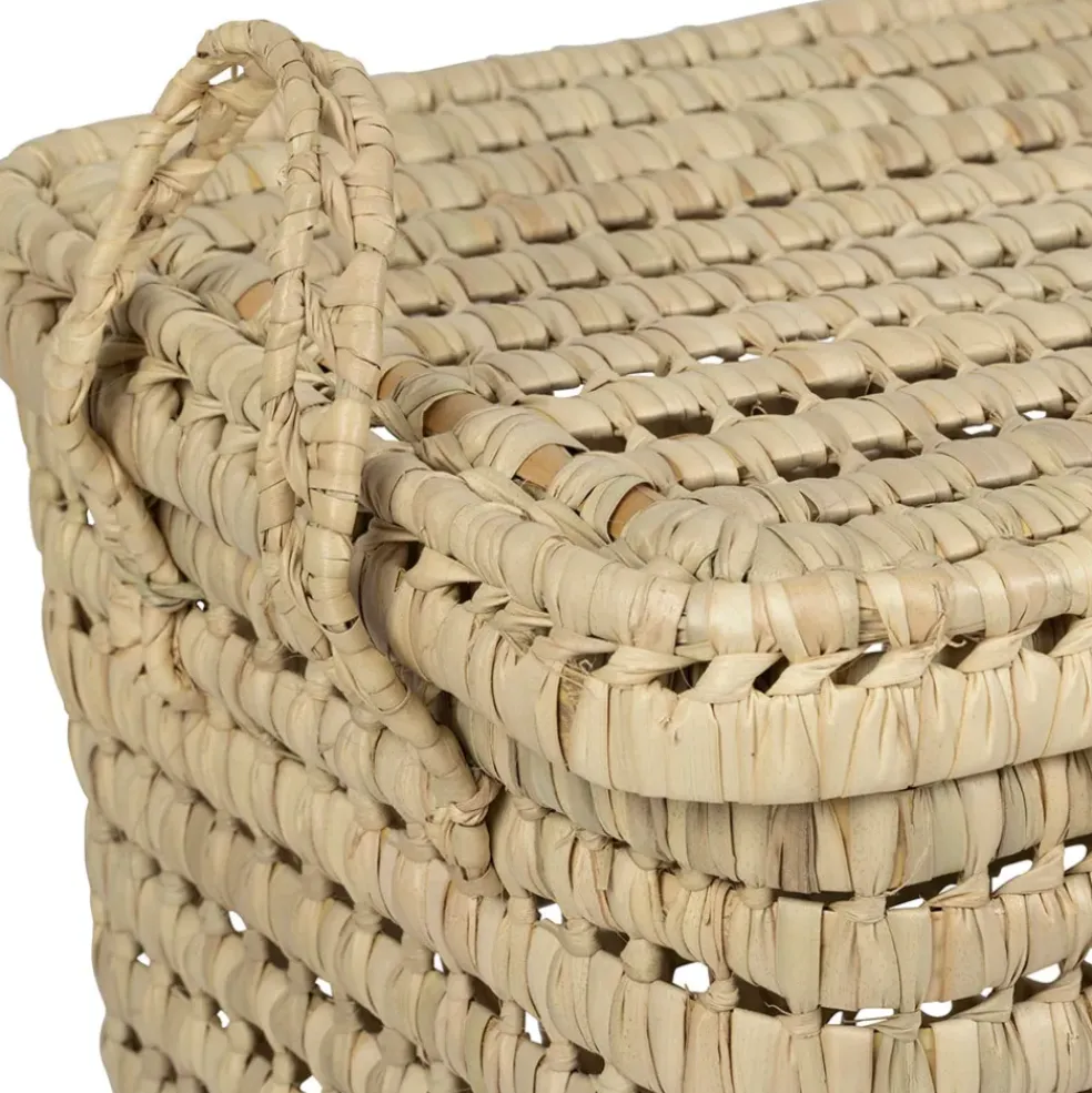Coffre en feuille de palmier naturel - Beezz
