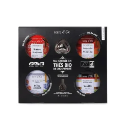 Coffret 4 thés bio avec filtre