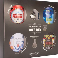 Coffret 4 thés bio avec filtre
