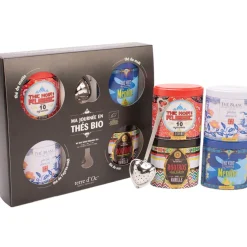 Coffret 4 thés bio avec filtre