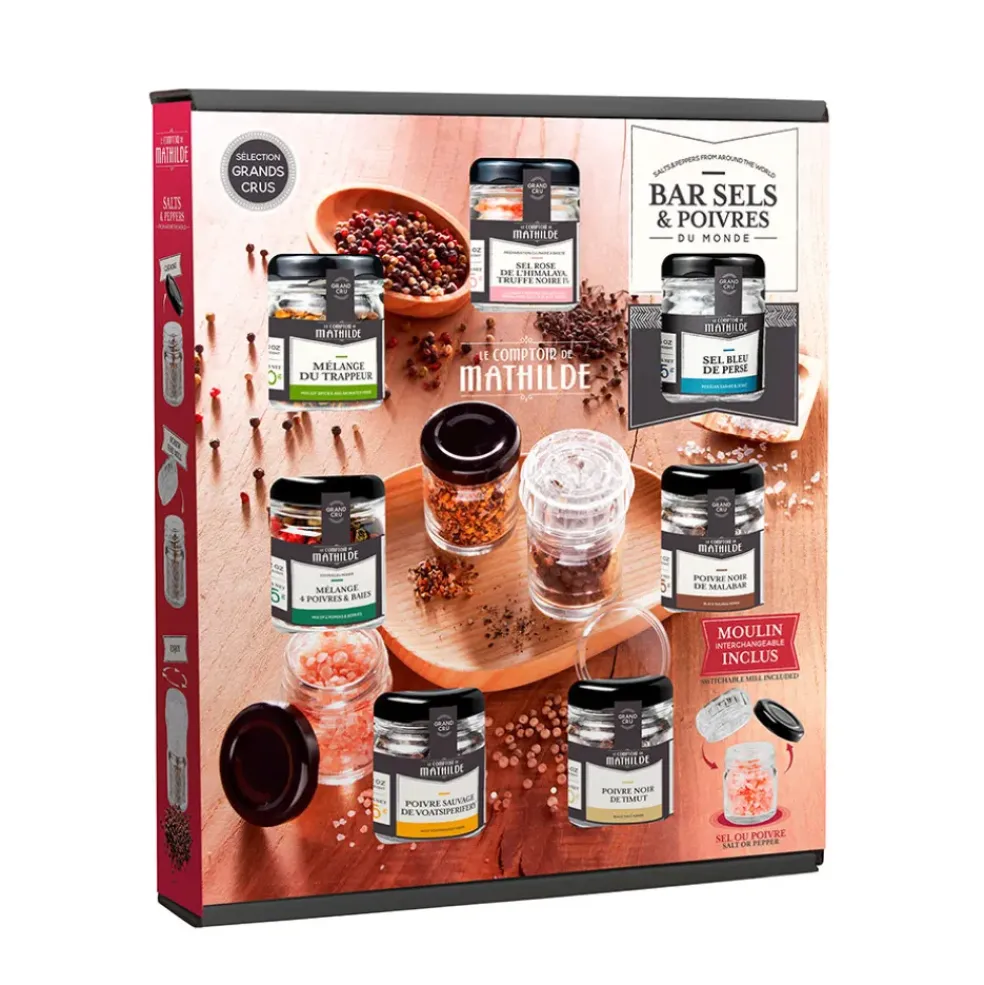 Coffret bar sel et poivre du monde