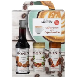 Coffret Barista 3x25cl - chocolat cookie, noisette, caramel