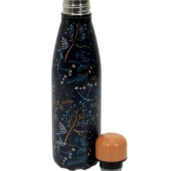 Coffret bouteille isotherme fleurie 50cl