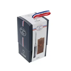 Coffret couteau Laguiole avec étui en cuir - Le poche